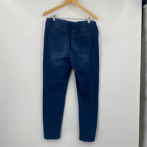 Soft Surroundings Supremely Soft Pull on Skinny Jeans Stretch Blue Womens Large - Picture 4 of 7